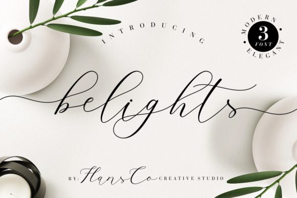 Belights: A Handwritten Font for Creative Campaigns