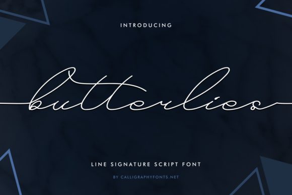 Butterlies Font for Elegant Branding