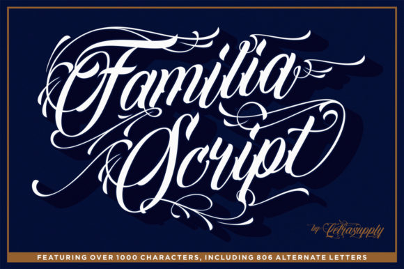 Familia Script Font for Web Design