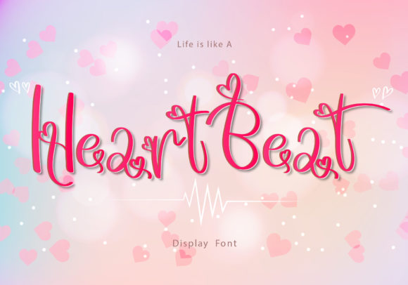 Heart Beat Font for Romantic Campaigns