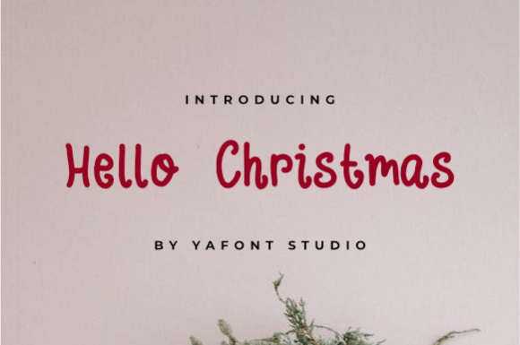 Hellow Christmas Font for Business Design