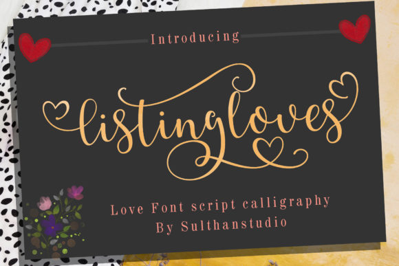 Listing Loves Font for Creative Campaigns