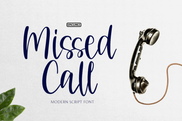Missed Call Font for Business Branding