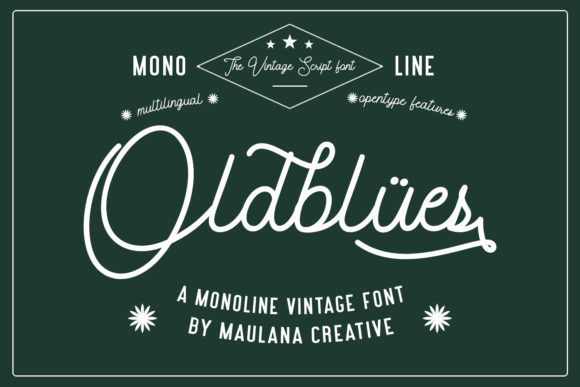 Oldblues Font for Creative Makers