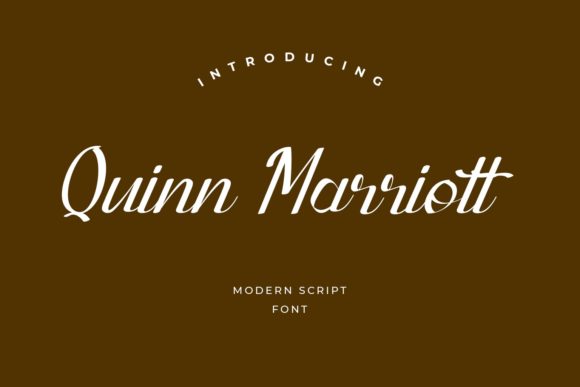 Quinn Marriott Font for Elegant Branding