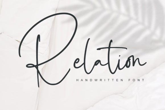 Relation Font: Handwritten Style