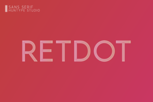 Retdot Font for Editorial Design