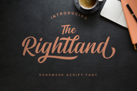 Rightland: A Handwritten Font for Creative Projects