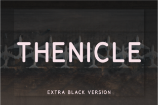 Thenicle Extra Black Font