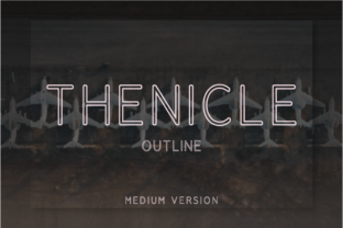 Thenicle Outline Medium Font Review