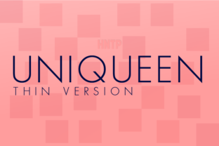 Uniqueen Thin Font for Web Design