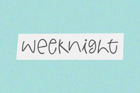 Weeknight Font for Creative Brands