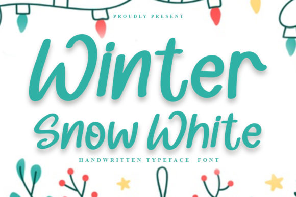 Winter Snow White Font for Elegant Branding